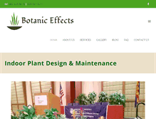 Tablet Screenshot of botaniceffects.com